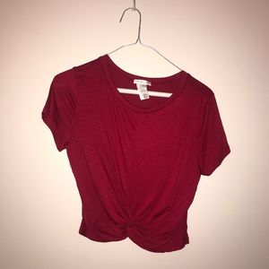 red crop top